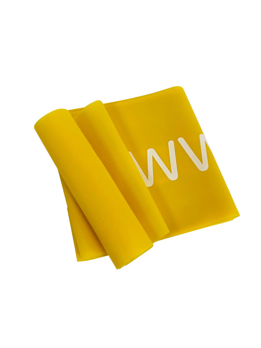 Bande de résistance élastique de 2 m jaune